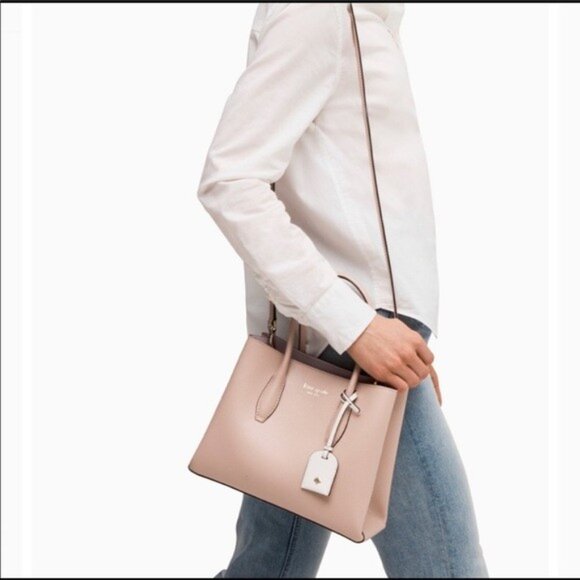 Like New Kate Spade Eva Warm Beige Leather Crossbody Bag Purse - Picture 3 of 13